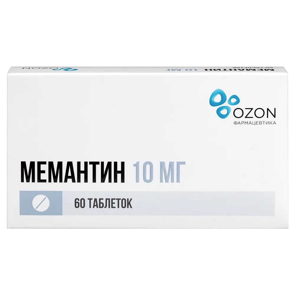 Memantine 10 mg 60 tablets, film-coated