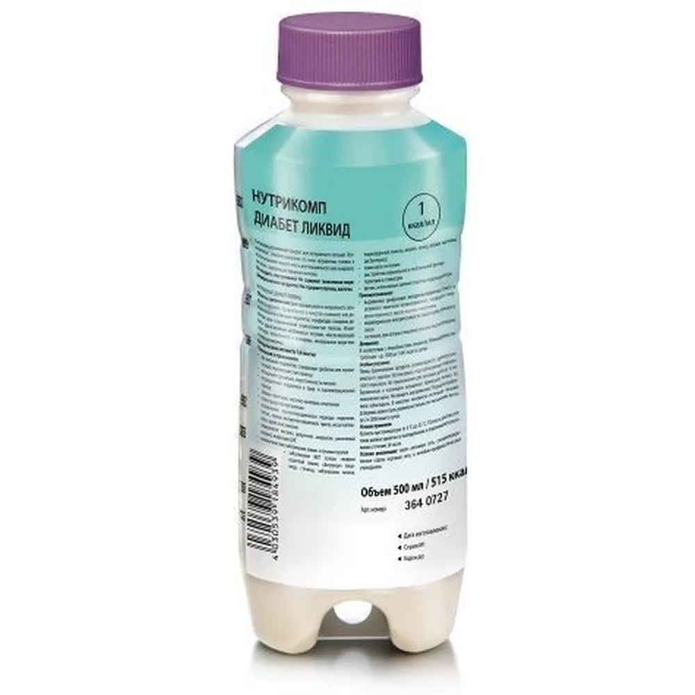 Nutricomp Diabetes Liquid 500 ml/neutral taste/