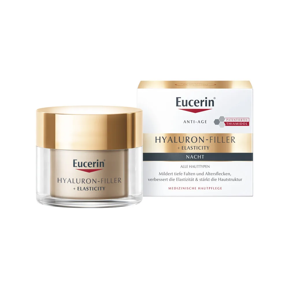 Eucerin Hyaluron-Filler + Elasticity Night Cream for Face Against Pigmentation Anti-Aging 50 ml
