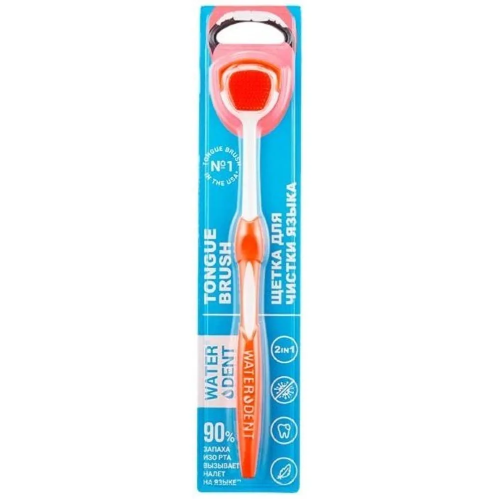 Waterdent tongue cleaner brush