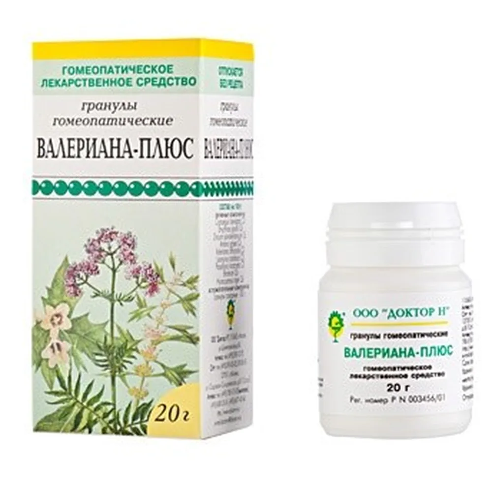 Valeriana-Plus 20 g granules for homeopathic use
