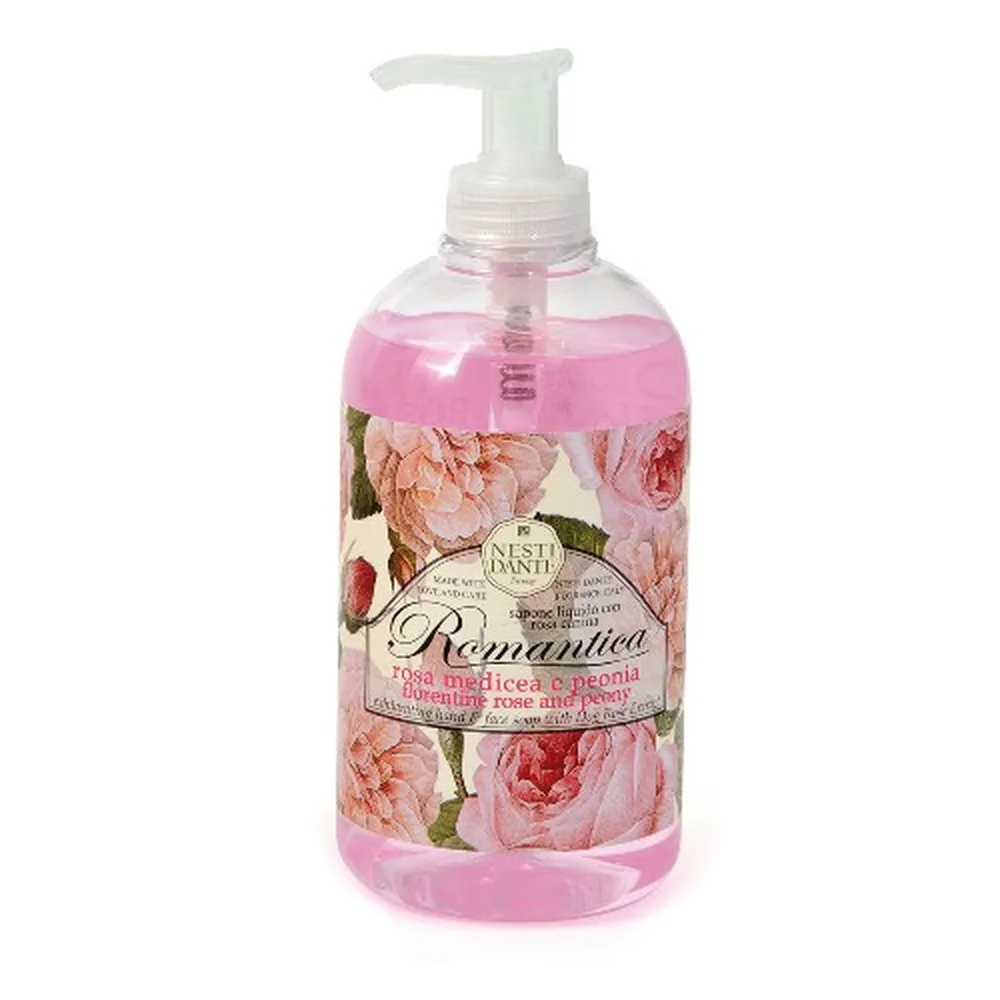 Nesti Dante Romantica Liquid Soap Florentine Rose and Peony 500 ml