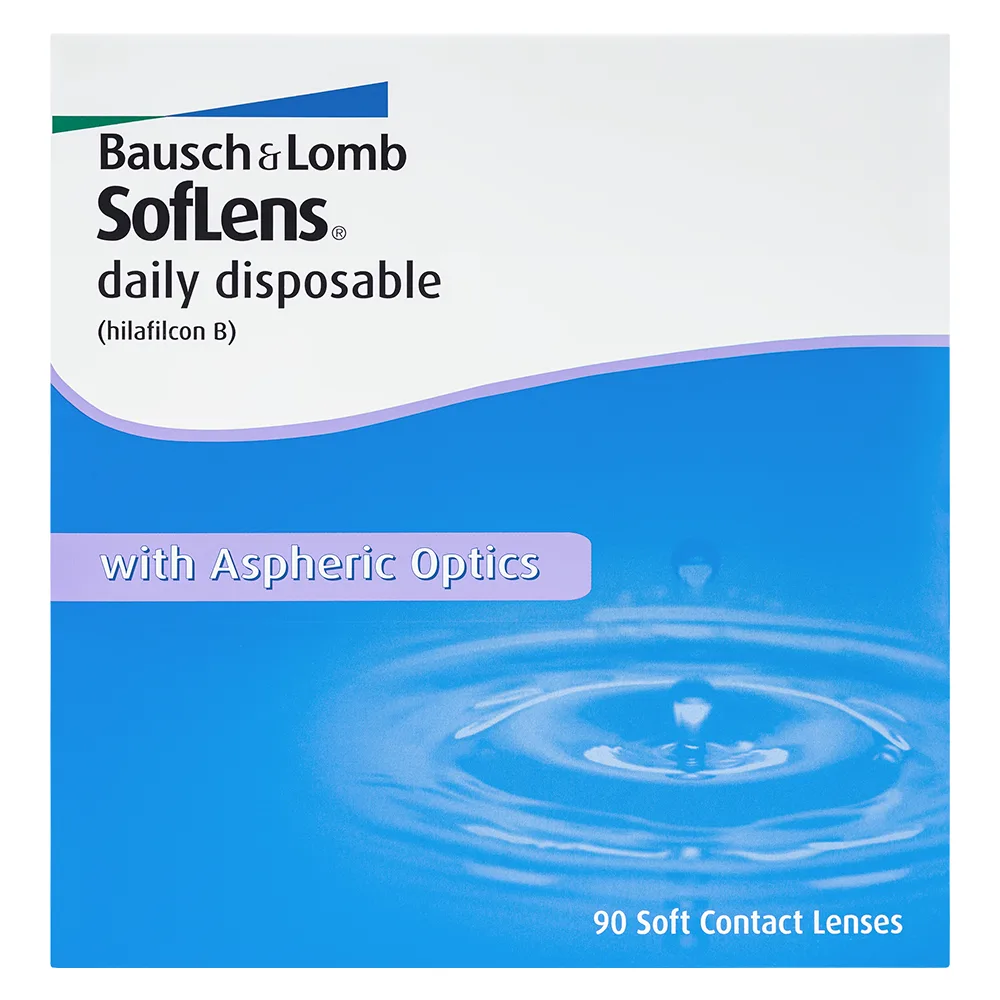 Bausch+Lomb SofLens Daily Disposable Contact Lenses -5.50 / 90 pcs