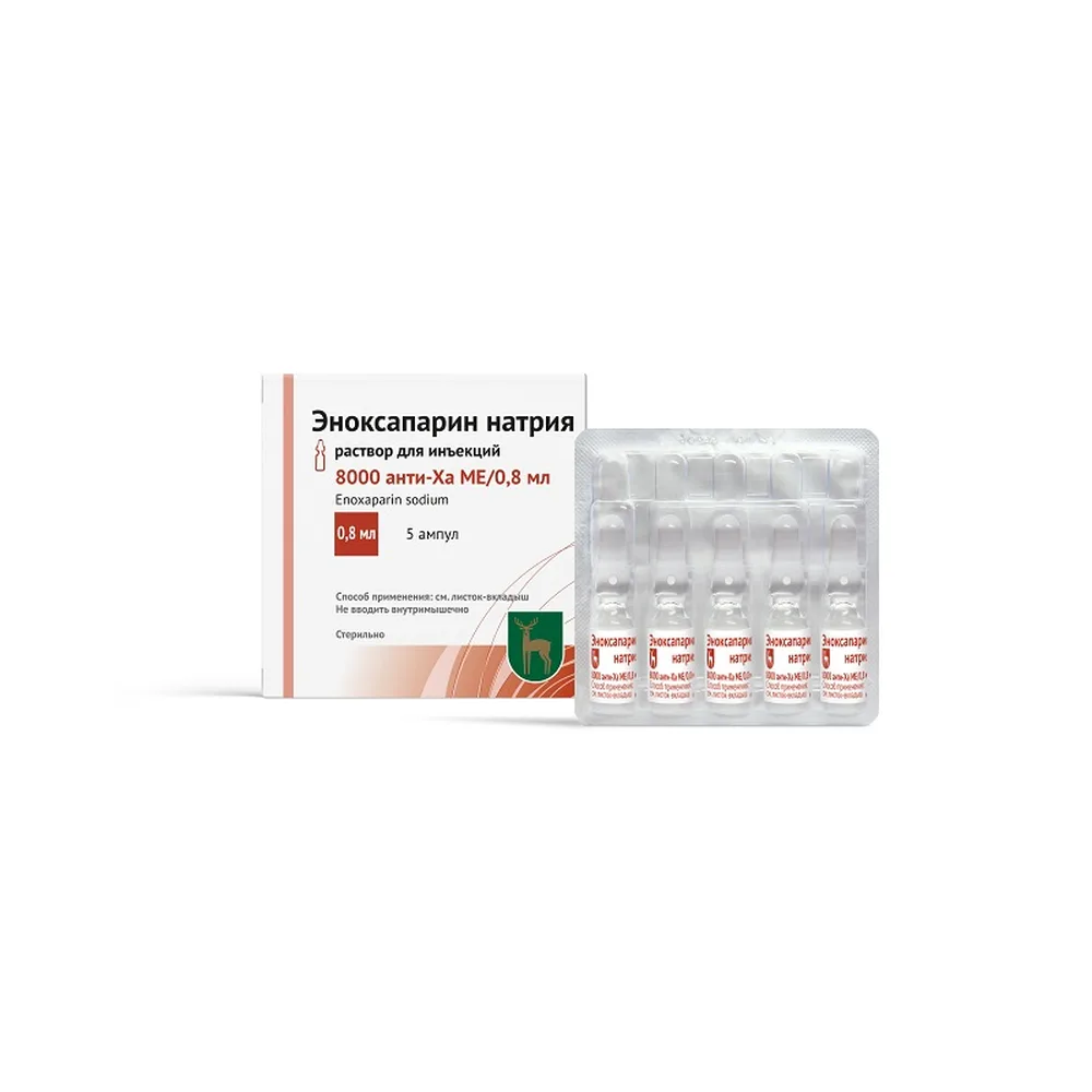 Enoxaparin Sodium 8000 Anti-Xa IU/0.8 ml