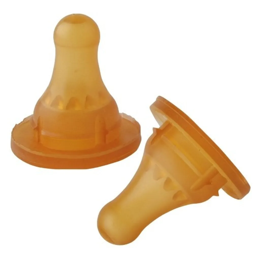 Kurnosiki Latex Nipple Standard Size Slow Flow 0+ 2 pcs. / 12125