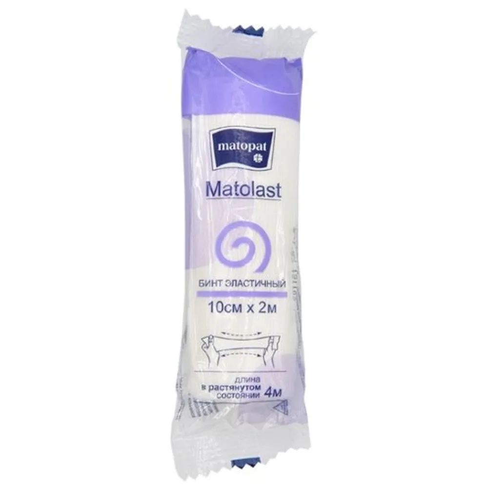 Matopat elastic medical bandage matolast 10 cm x 2 m / without fastener