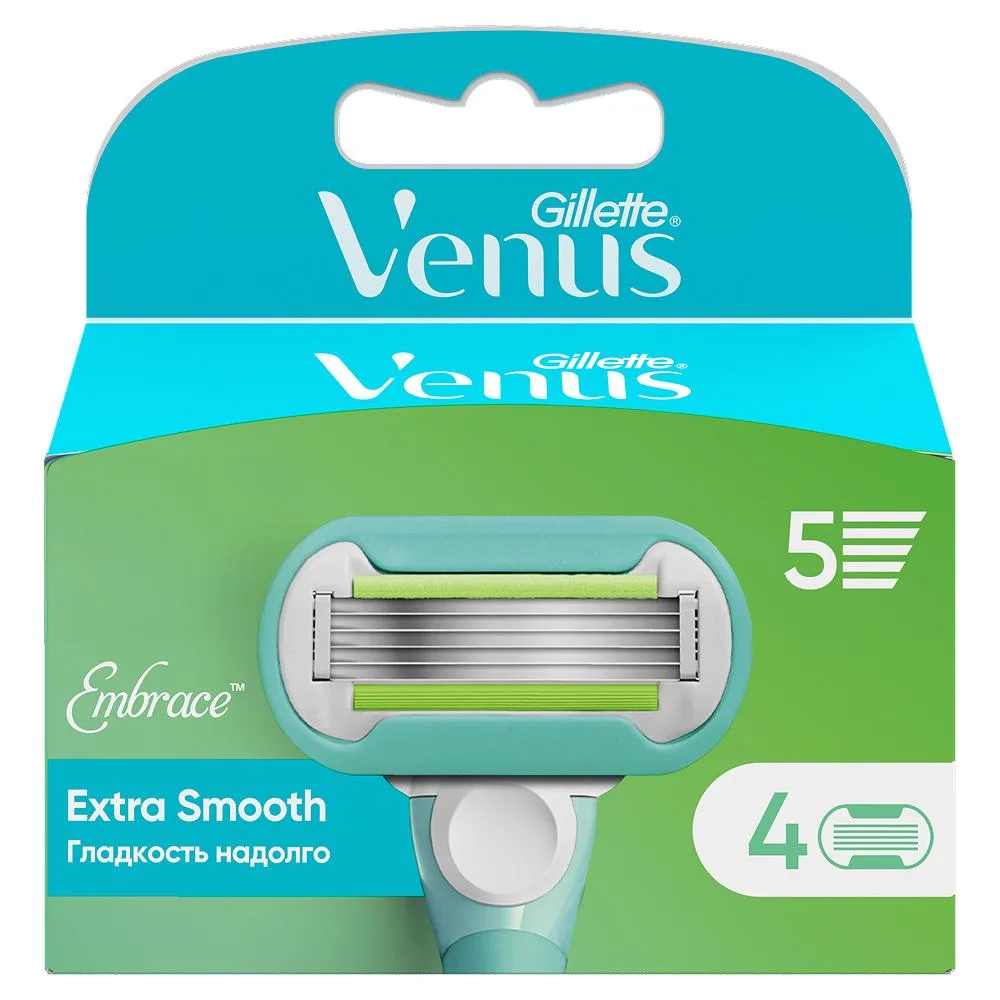 Gillette Venus Embrace Razor Blade Refills 4 pcs.
