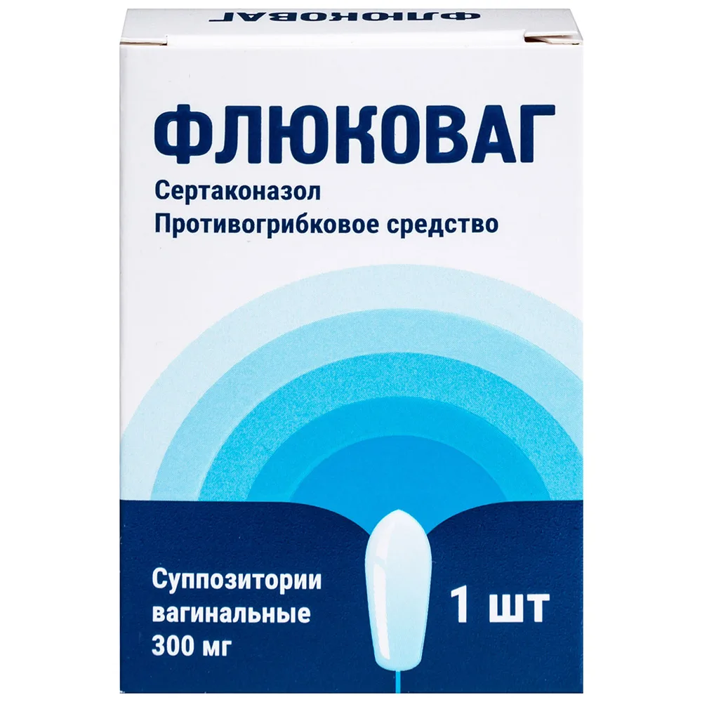 Flucovag 300 mg 1 pc. vaginal suppositories