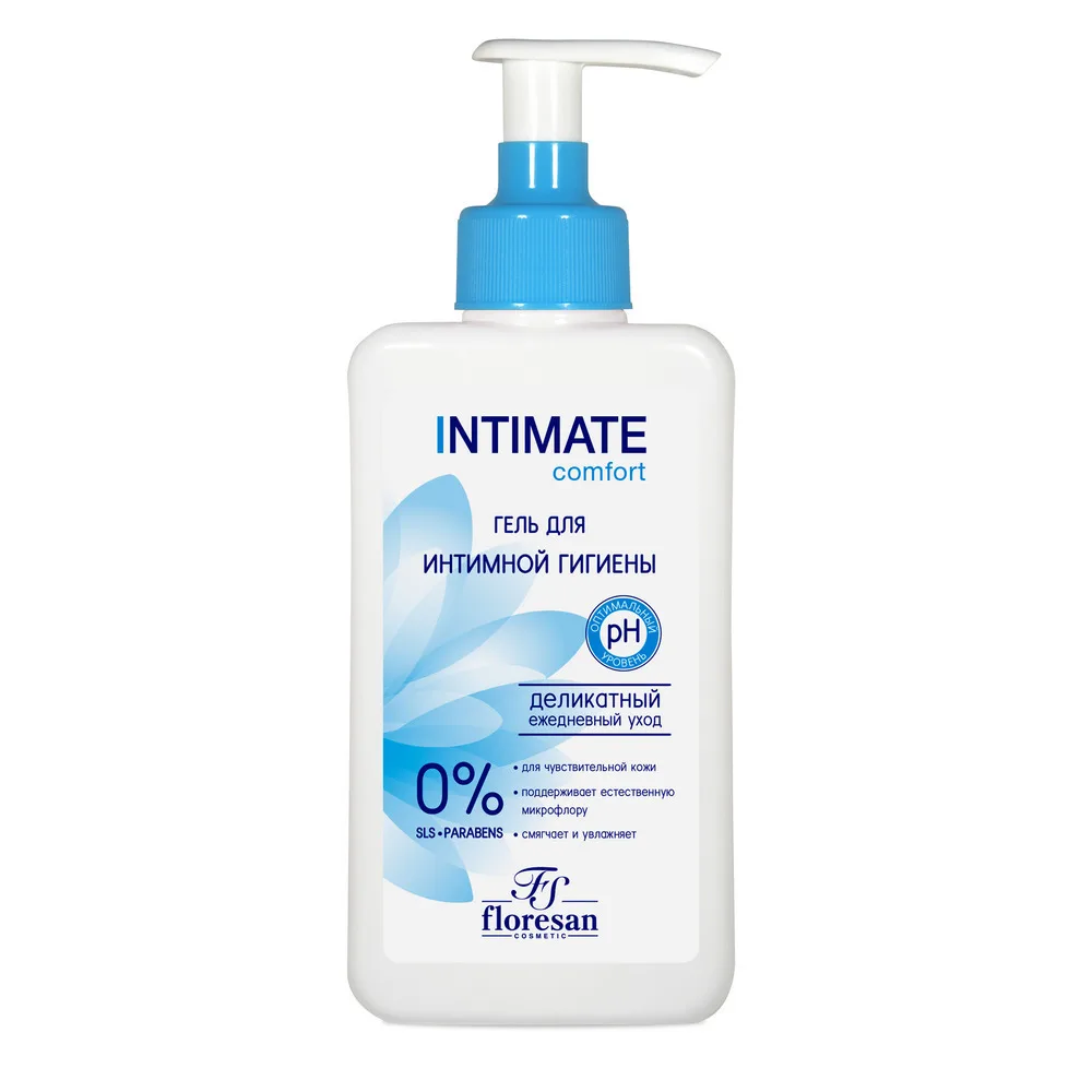 Floresan intimate gel for delicate intimate hygiene comfort 250 ml