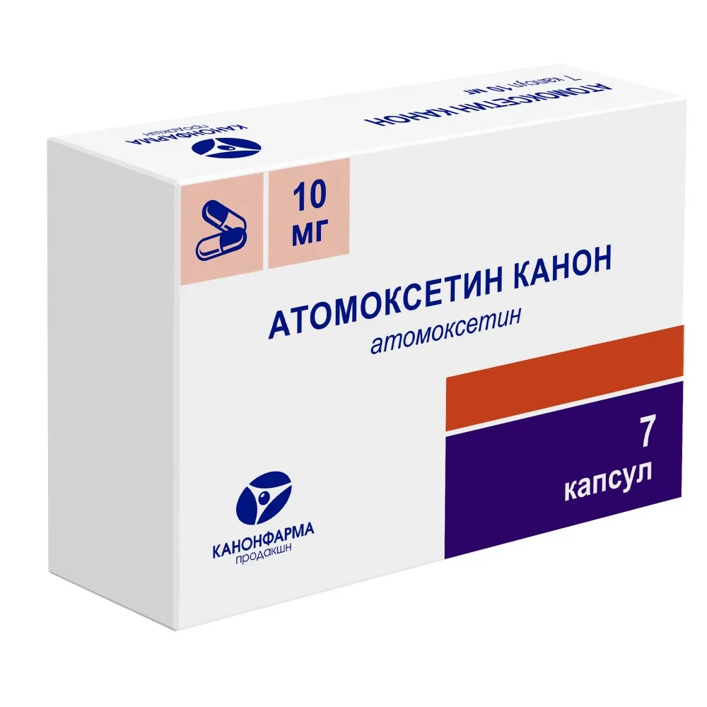 Atomoxetine Canon 10 mg 7 capsules