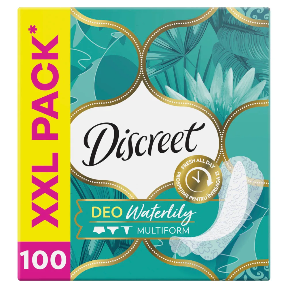 Discreet Deo Multiform Water Lily Daily Hygiene Pads 100 pcs.