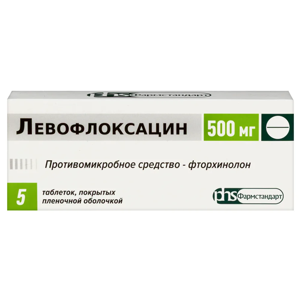 Levofloxacin 500 mg 5 coated tablets