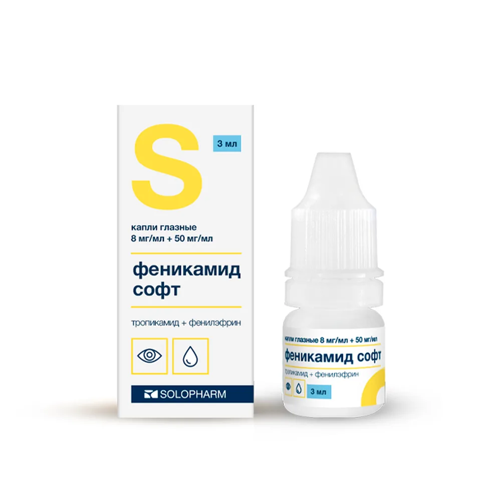 Phenylephrine Soft 8 mg/ml + 50 mg/ml 1 pc dropper bottle eye drops 3 ml