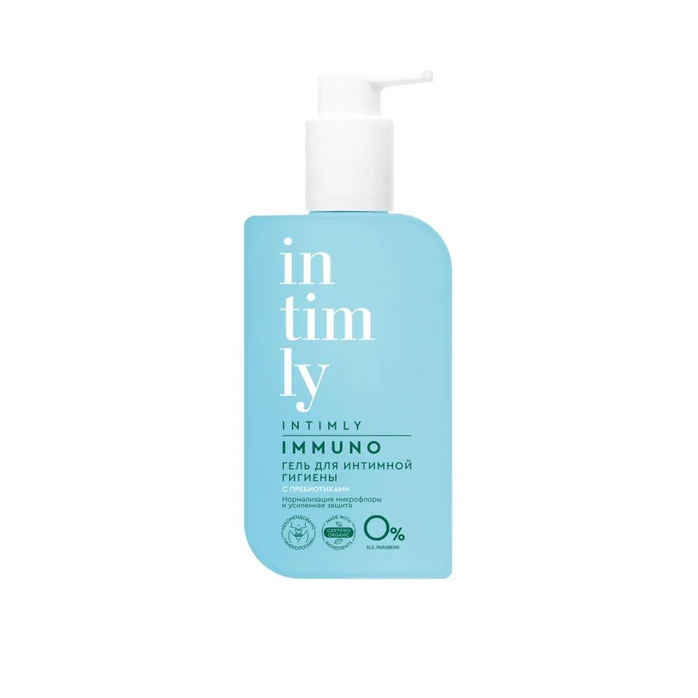 Intimly Immuno Gel for Intimate Hygiene with Prebiotics Normalization of Microflora and Enhanced Protection 220 ml