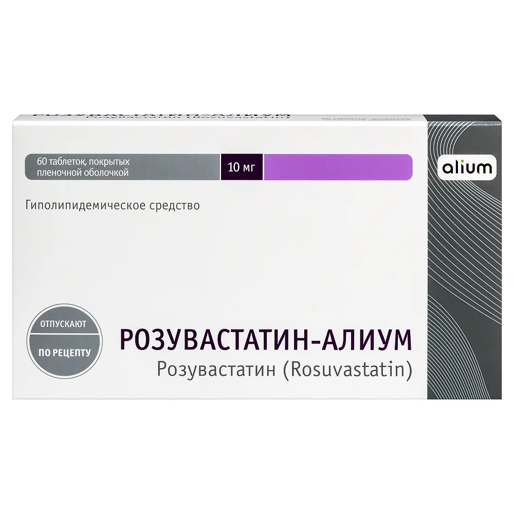Rosuvastatin-Alium 10 mg 60 tablets, film-coated