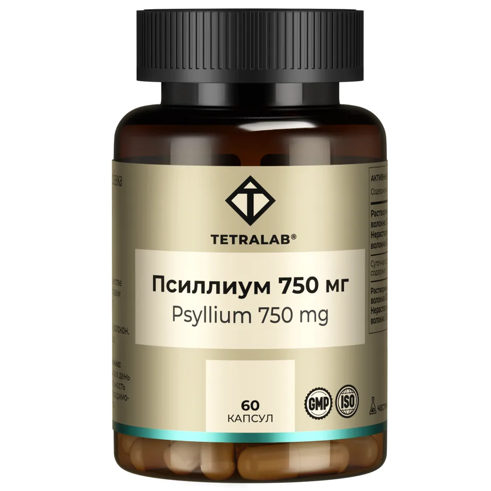 Tetralab Psyllium 750 mg 60 caps