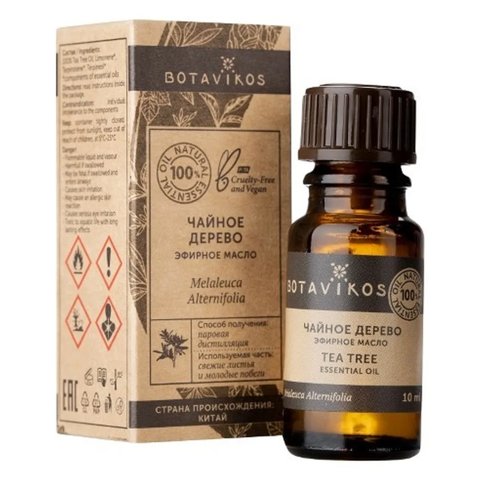 Botavikos Tea Tree Oil 10 ml in individual packaging