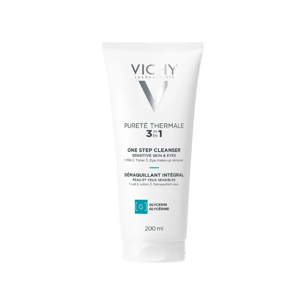 Vichy Pureté Thermale Universal Cleansing Solution for Sensitive Skin Face and Eye 3 in 1 200 ml