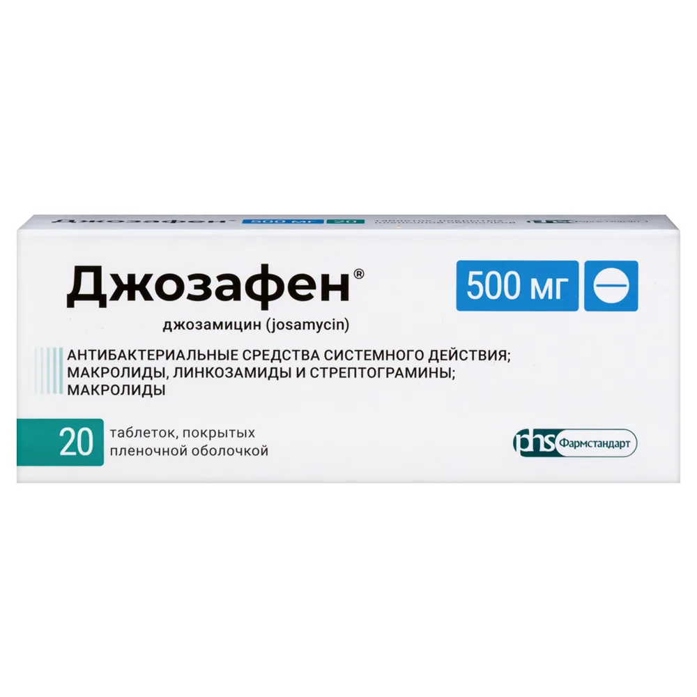 Jozafen 500 mg 20 coated tablets