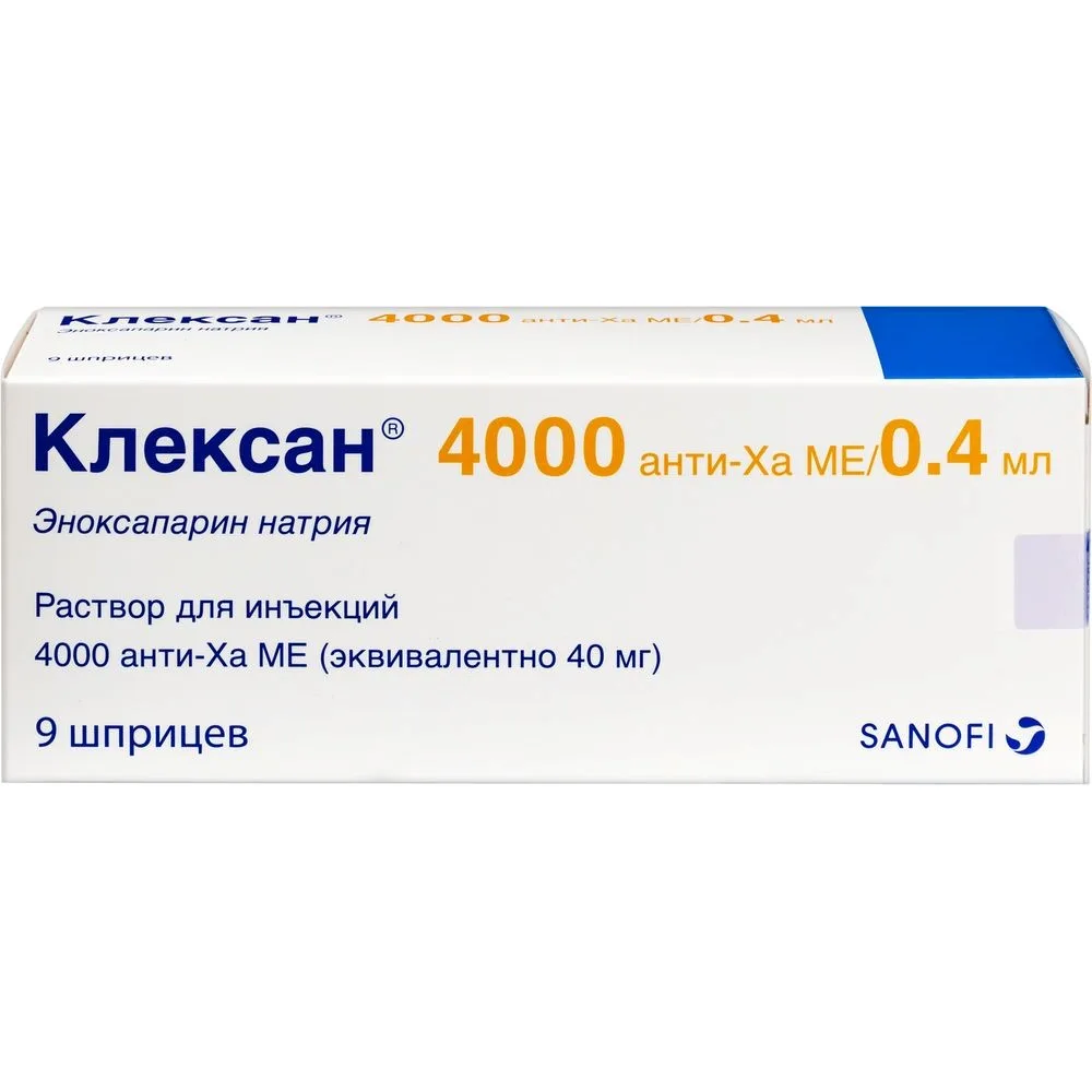 Clexane 4000 anti-Xa IU/0.4 ml solution for injection syringe 9 pcs.