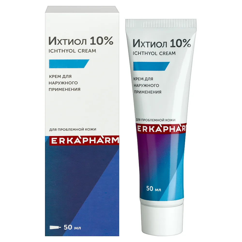 Erkapharm Ichthyol 10% cream 50 ml