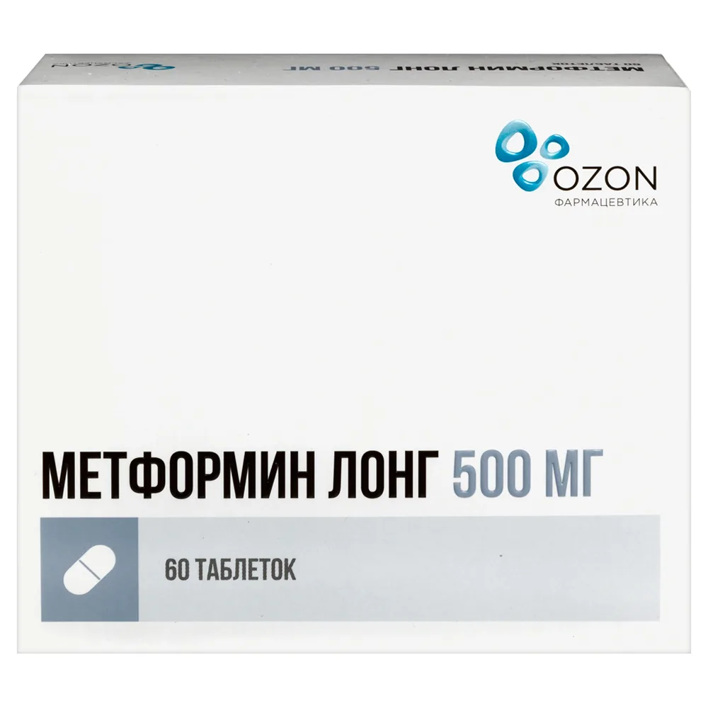 Metformin Long 500 mg 60 tablets prolonged-release