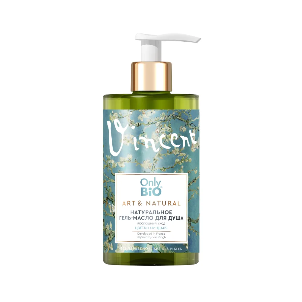 Only bio art&amp;natural shower gel-oil natural luxurious care almond flowers 420 ml