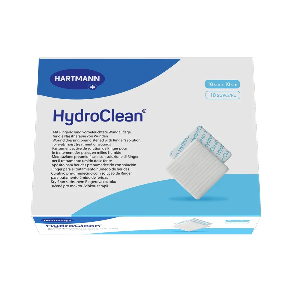 Hydroactive Dressing for Wound Healing in a Moist Environment Hydroclean Sterile Size 10 cm x 10 cm 10 pcs.