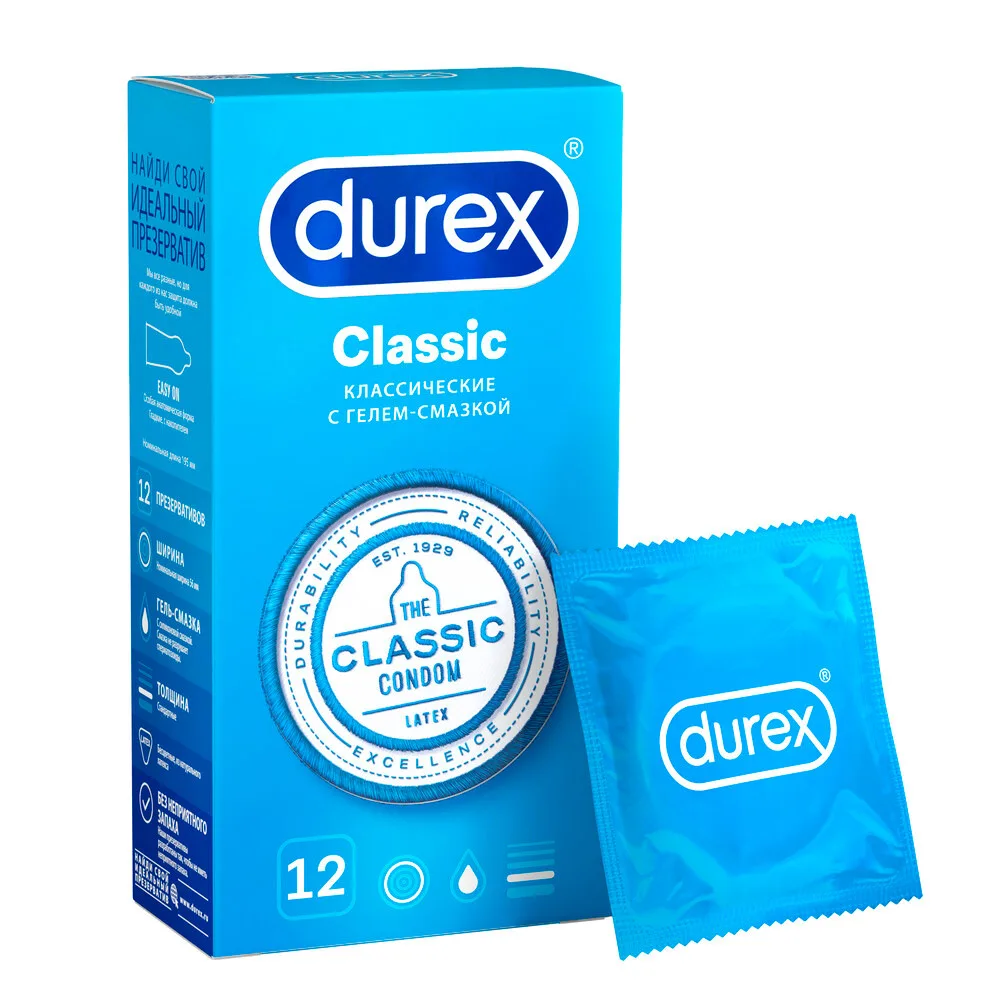 Durex Classic condoms 12 pcs.