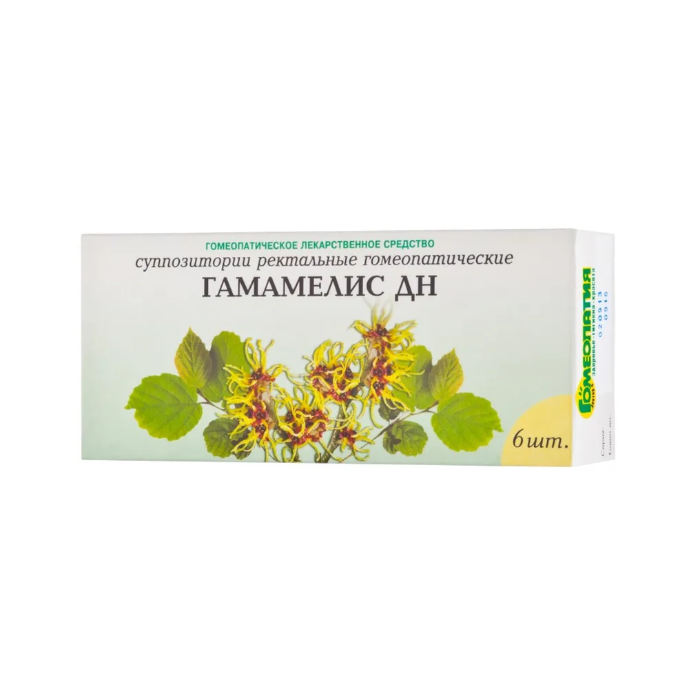 Hamamelis DN 6 pcs. rectal suppositories