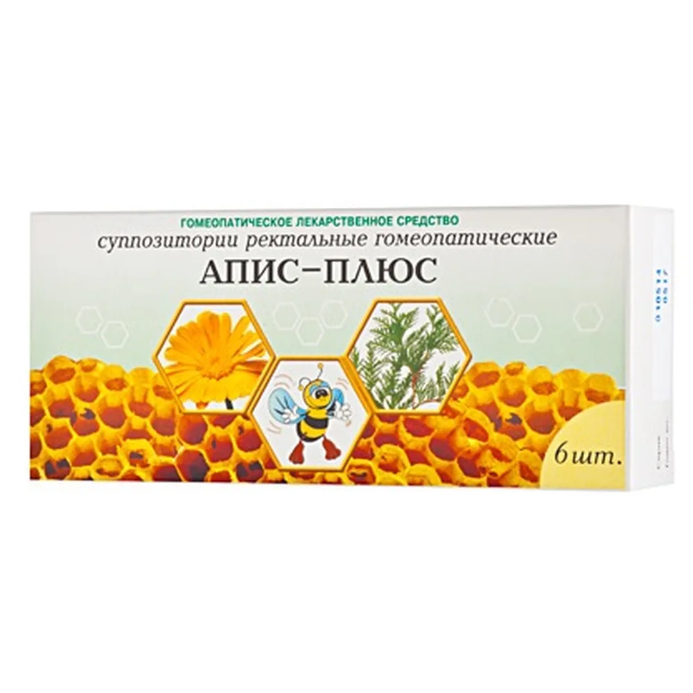 Apis-Plus 6 pcs rectal suppositories