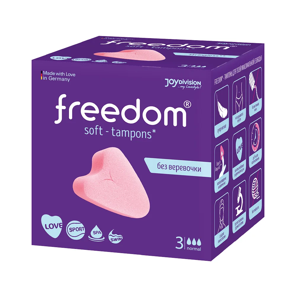 Freedom feminine hygiene tampons normal 3 pcs.
