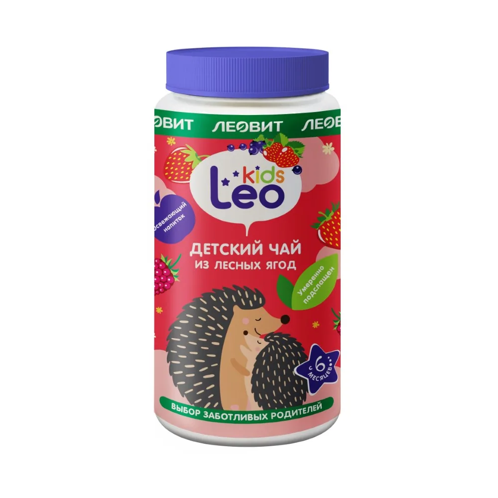Leovit Leo Kids tea granulated instant from forest berries for 6 months 200 g