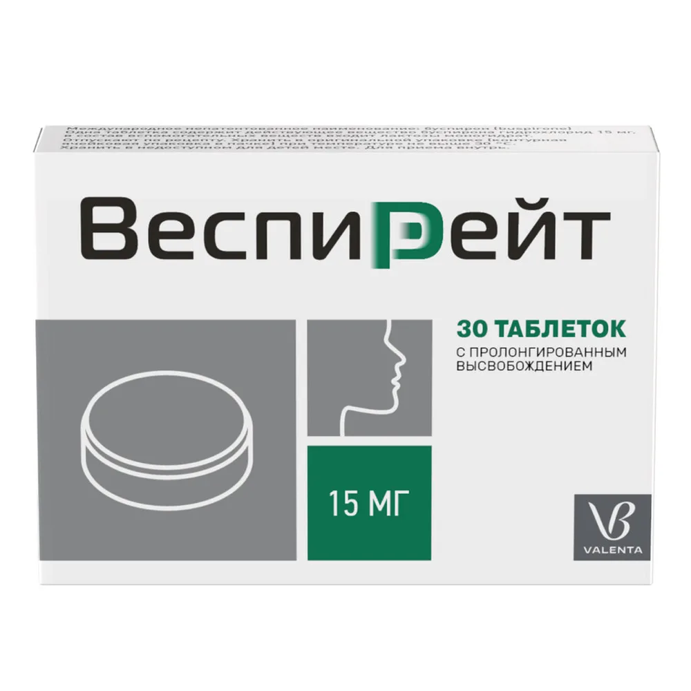 Vespiroet 15 mg 30 tablets extended-release