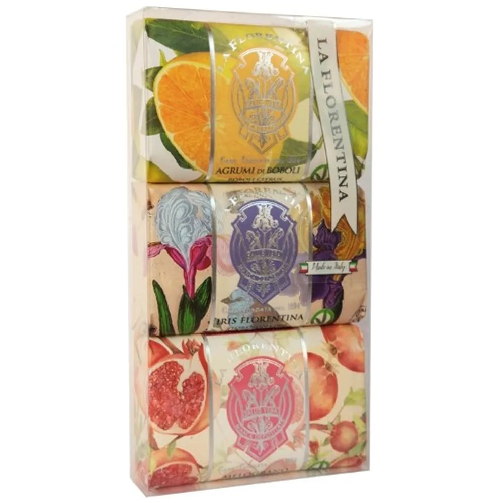 La Florentina kit toilet soap solid citrus Florentine iris pomegranate 200 g 3 pcs.