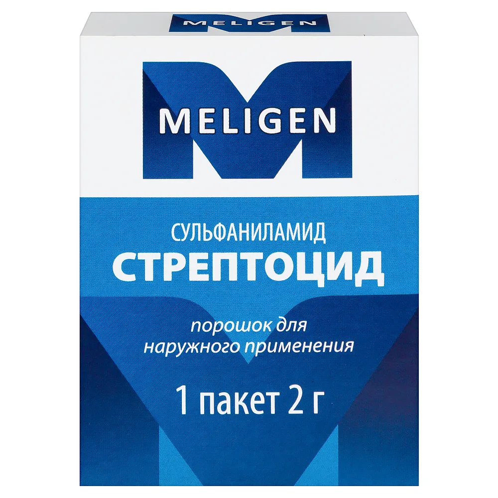 Sulfanilamide 2 g powder for external use