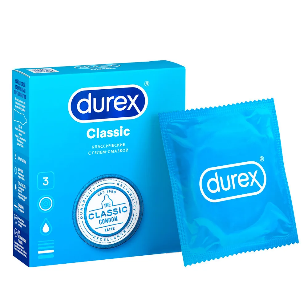 Durex Classic condoms 3 pcs.