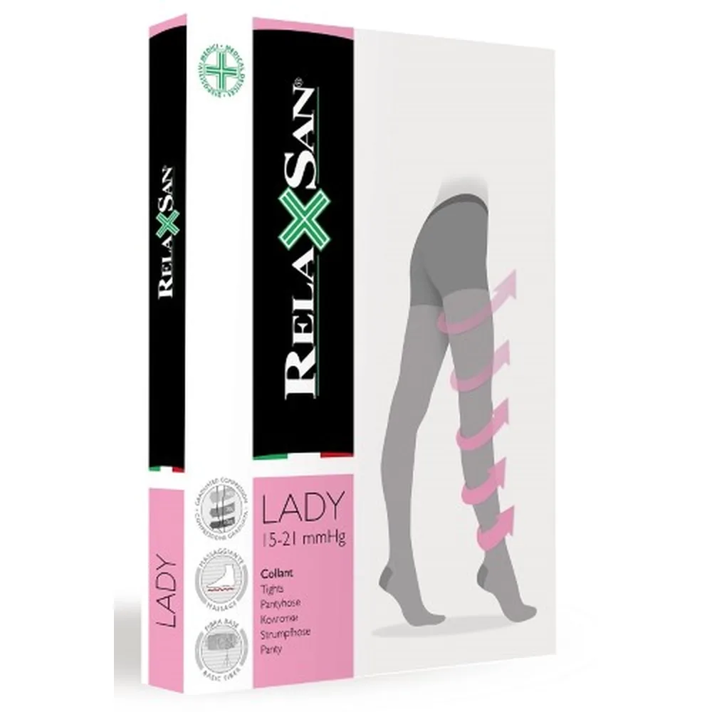Relaxsan lady compression tights collant 70den class 1/15-21mmHg (art 980 a) size 3/black