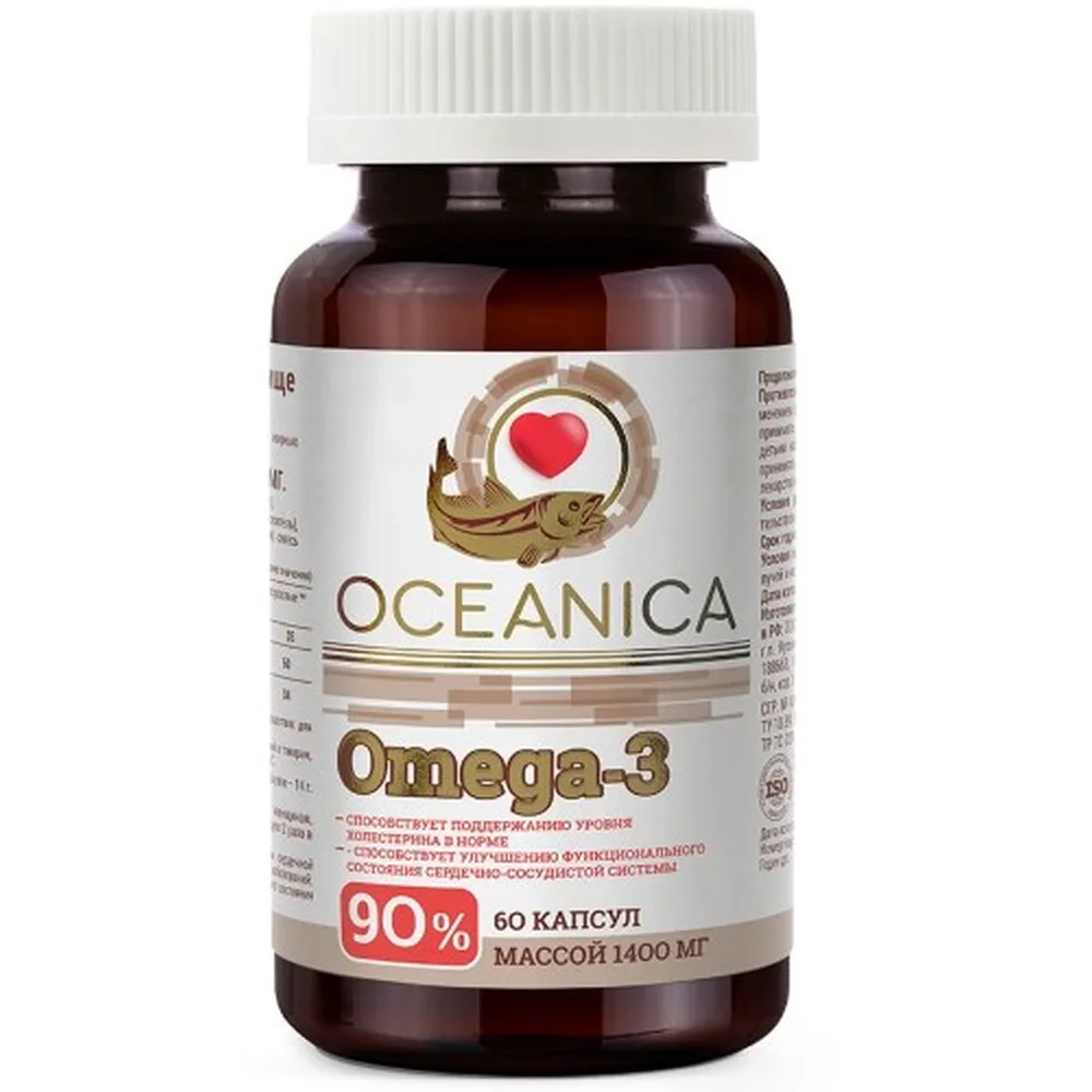 Okeanika Omega 3-90% 60 capsules 1400 mg