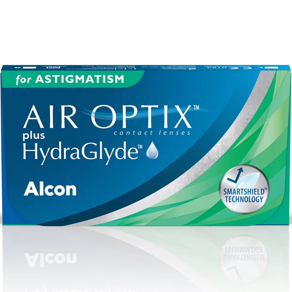 Air Optix Plus HydraGlyde for Astigmatism Contact Lenses Monthly Replacement -0.75/180/-6.00/ 3 pcs.