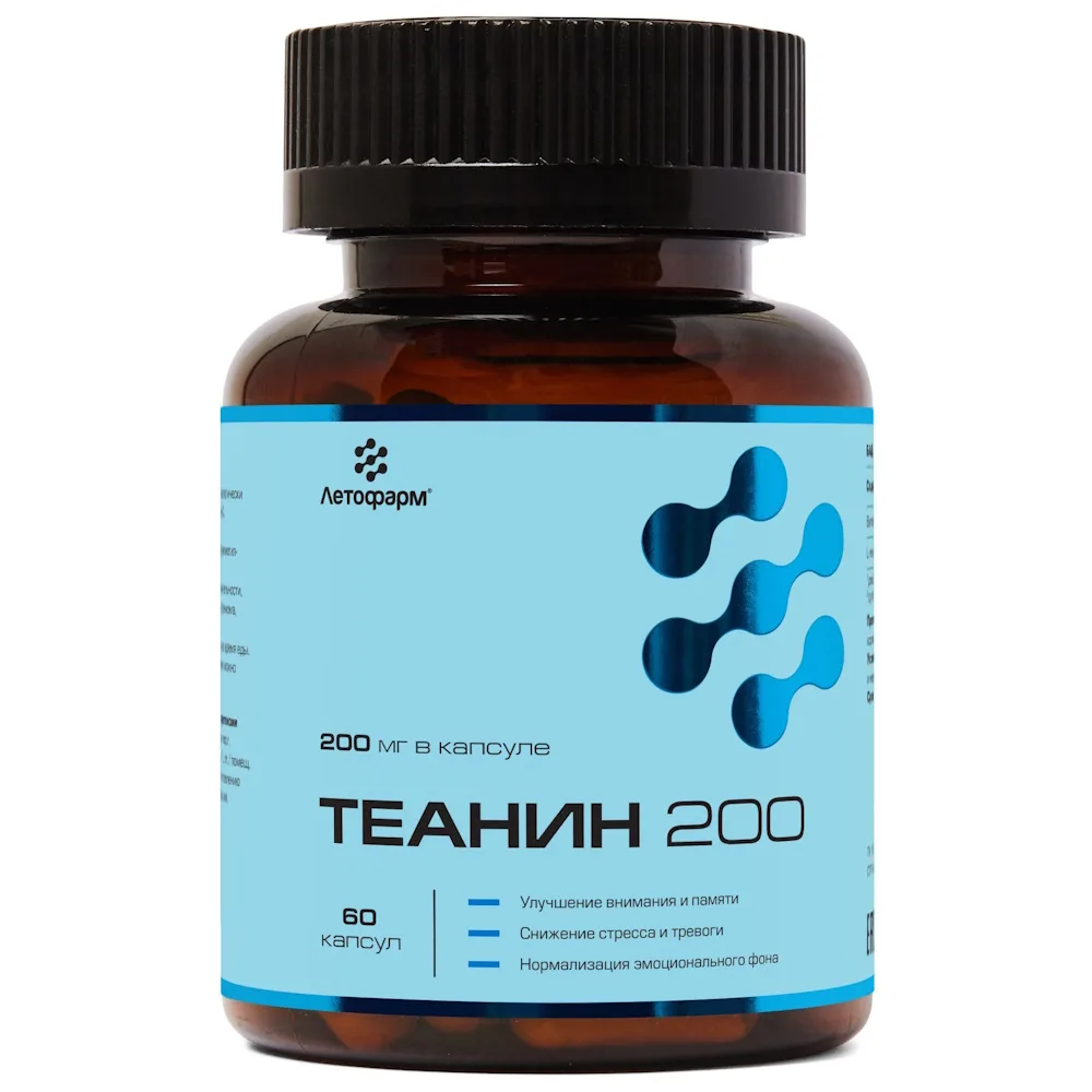 Letopharm Theanine 200 mg 60 capsules 0.3 g