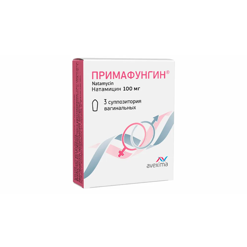 Primafungin 100 mg 3 pcs vaginal suppositories