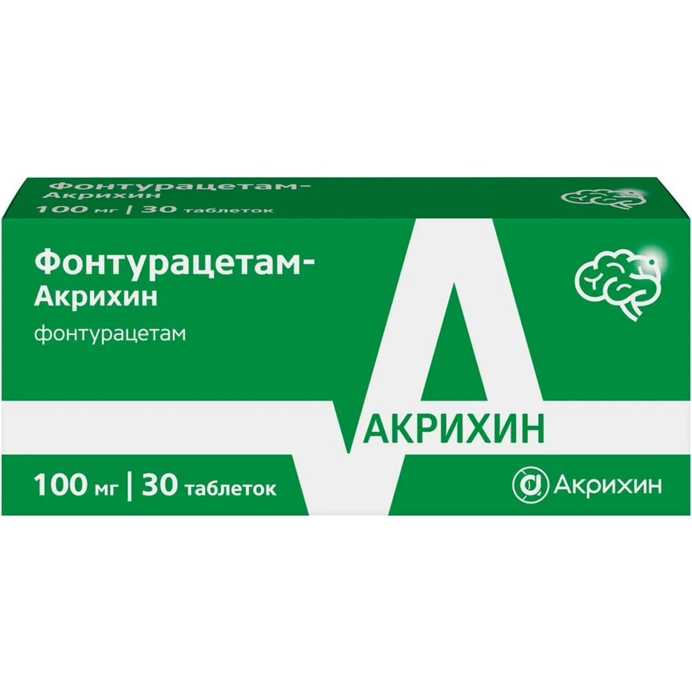 Fonturacetam-Akrikhin 100 mg 30 tablets