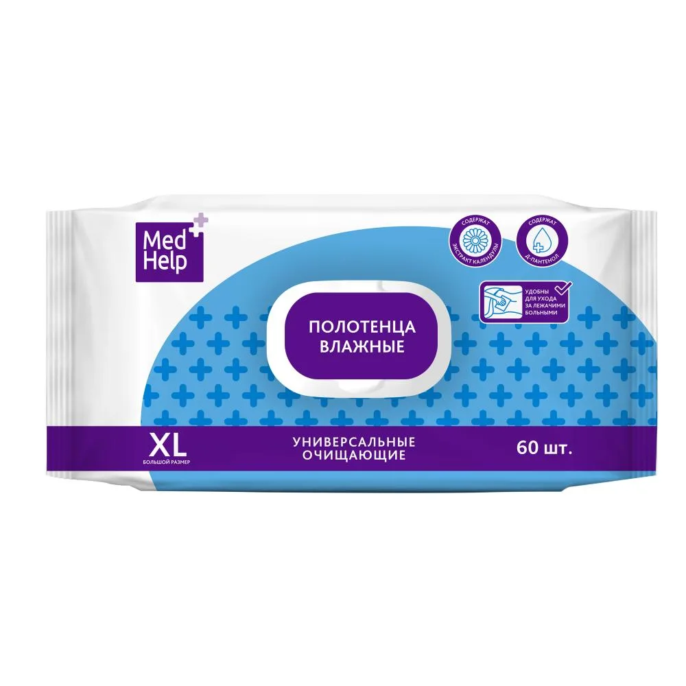 Medhelp Universal Cleansing Wet Wipes 60 pcs.