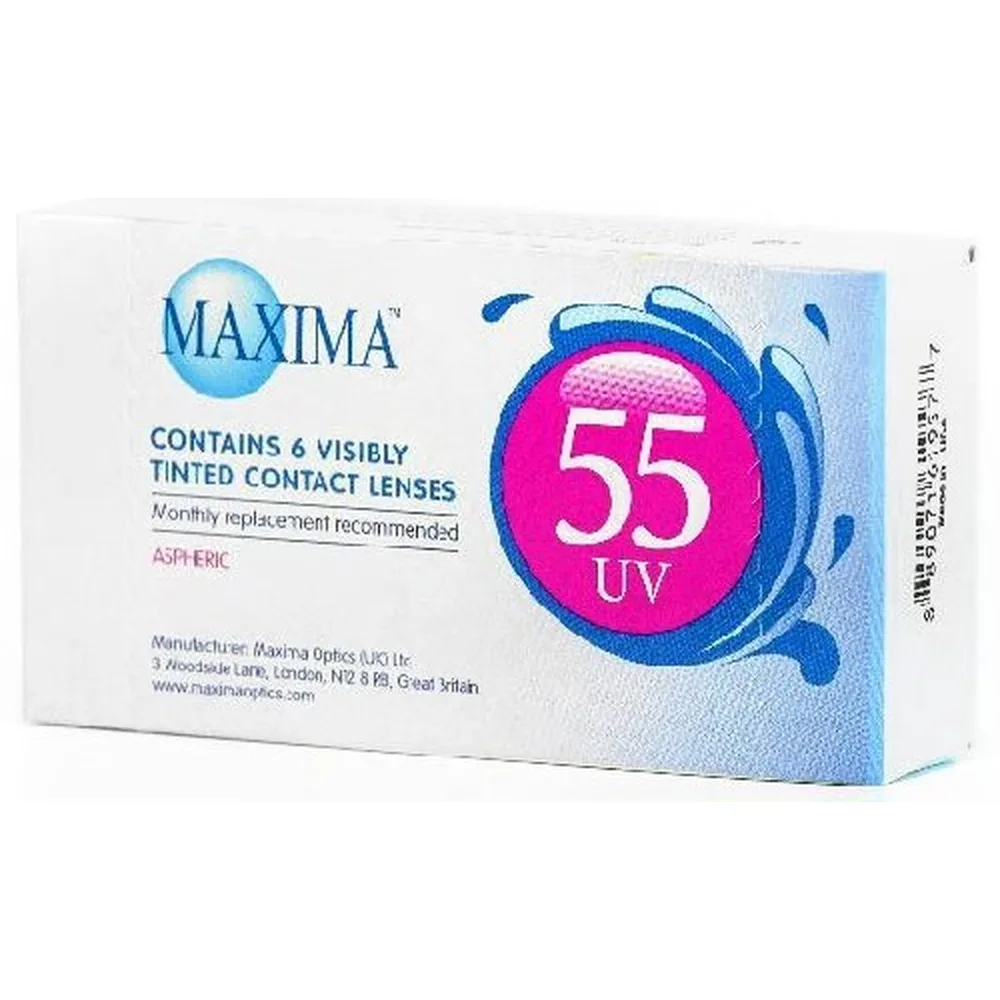 Maxima 55 UV Contact Lenses Monthly Replacement -2.75 / 6 pcs.