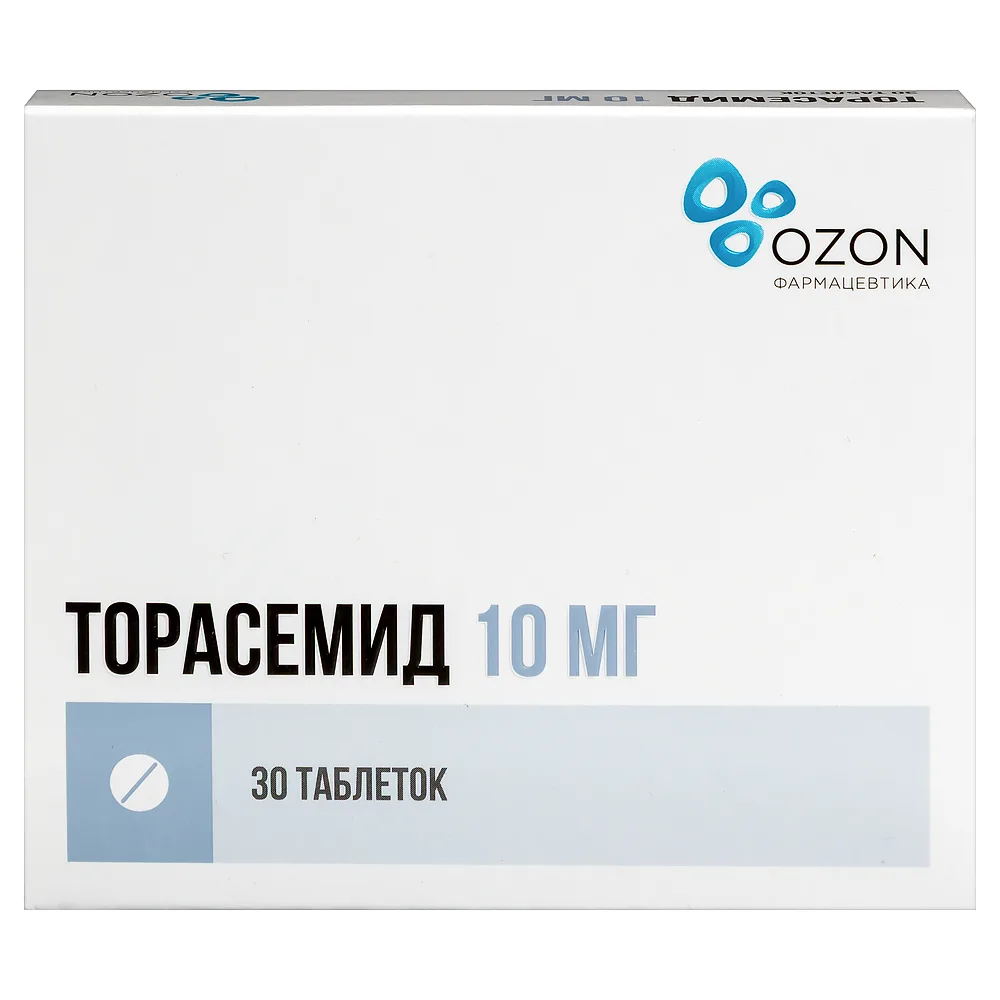 Torsemide 10 mg 30 tablets