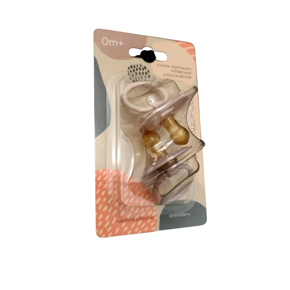 Bud Zdorov latex pacifier 0+ 2 pcs/l 0002
