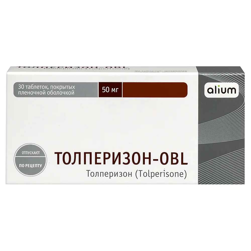 Tolperisone-obl 50 mg 30 pcs film-coated tablets