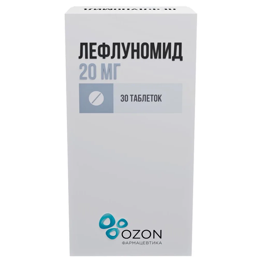 Leflunomide 20 mg 30 tablets, film-coated