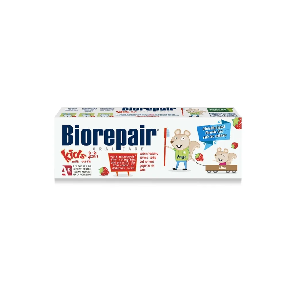Biorepair Kids Strawberry Toothpaste with Strawberry Extract 50 ml